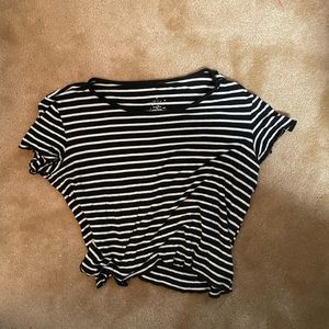 Black and white striped shirt